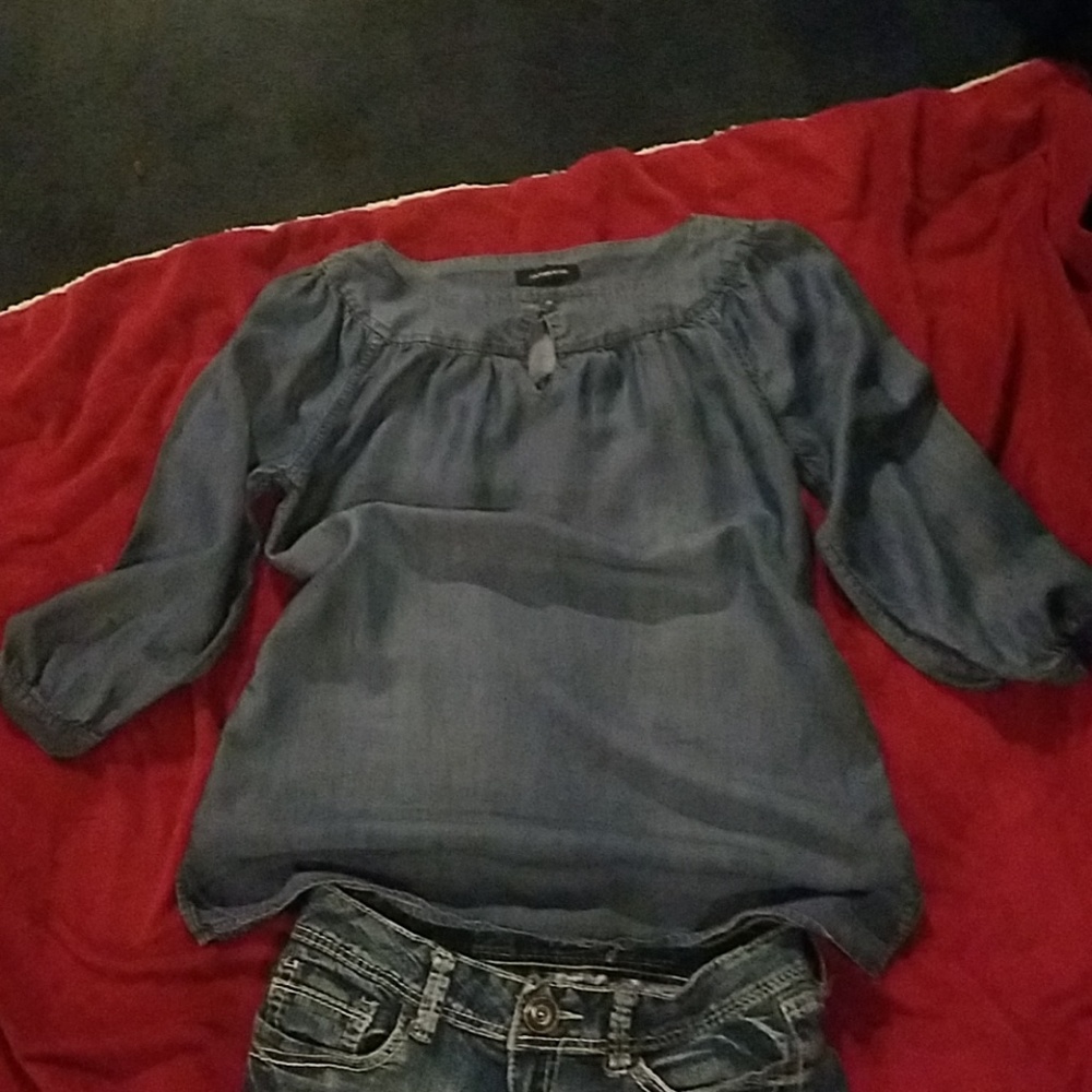 Blue jean top